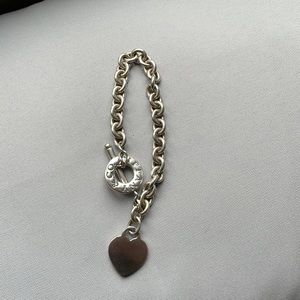 Tiffany & Co silver heart bracelet